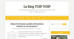 Desktop Screenshot of leblogtoipvoip.com